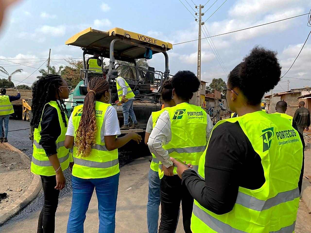 Visita técnica a obra de pavimentação